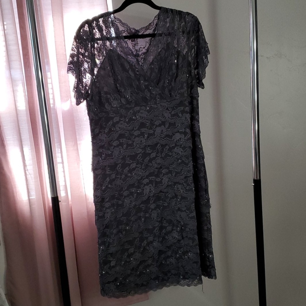 Plus Size Lace Party Bodycon Dress